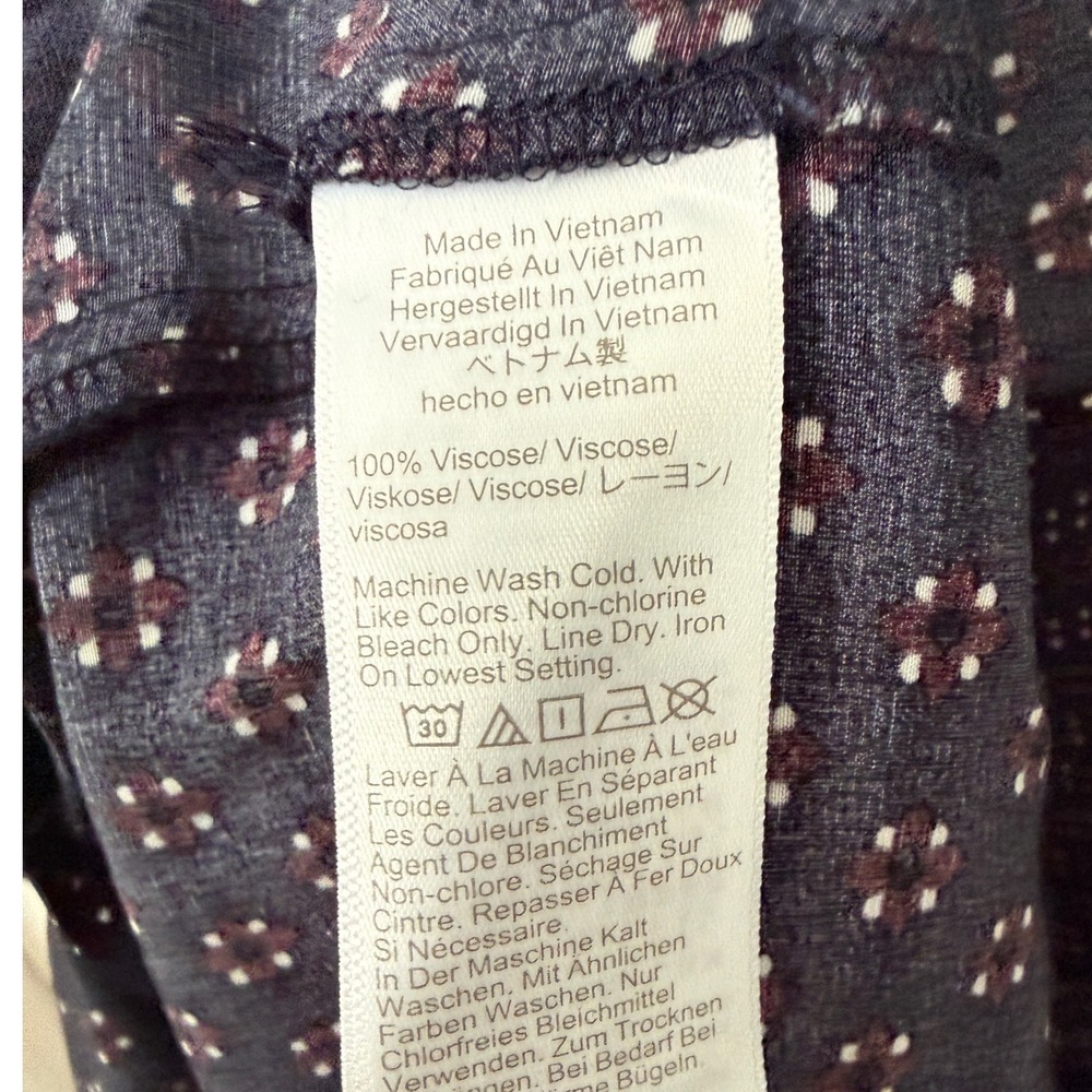 Madewell Ruched Midi Shirtdress navy NWT size 4 - Picture 7 of 12